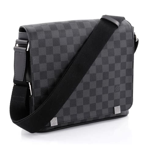 louis vuitton damier graphite district gm messenger bag|Louis Vuitton avenue sling bag.